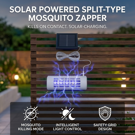 Solar-Powered Outdoor Mosquito Bug Zapper Lamp