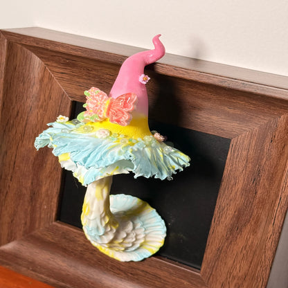 3-Styles Handmade Clay Whimsical Mushroom Decor