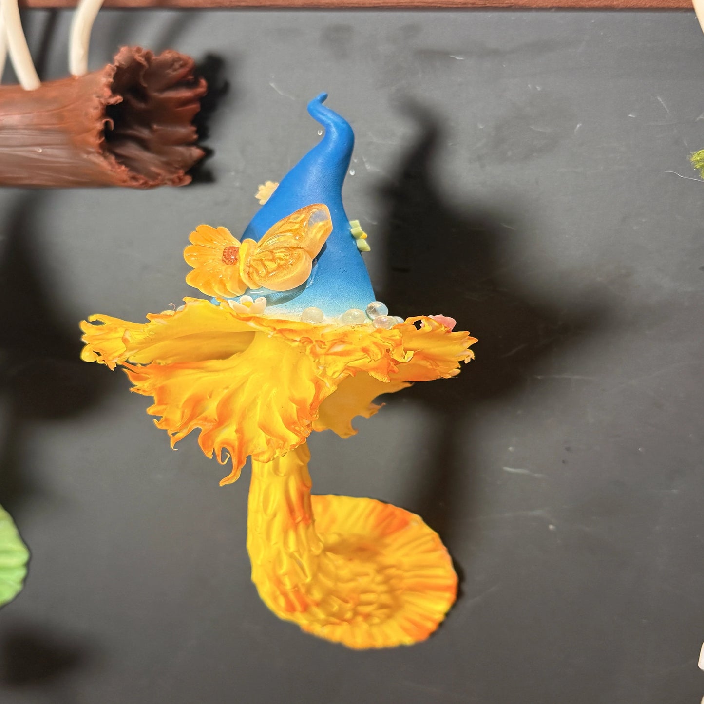 3-Styles Handmade Clay Whimsical Mushroom Decor