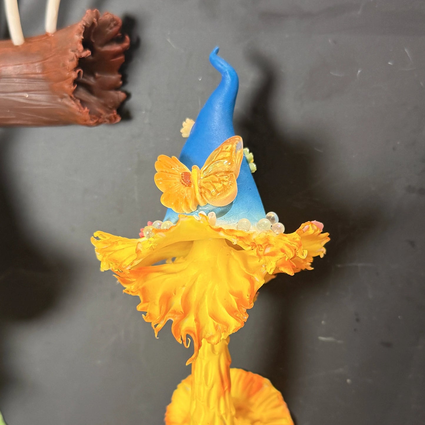 3-Styles Handmade Clay Whimsical Mushroom Decor