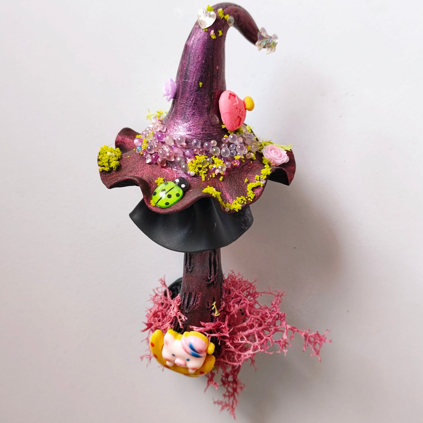 Fairy House Mushroom Fridge Magnet | Handmade Magical Forest Clay Art