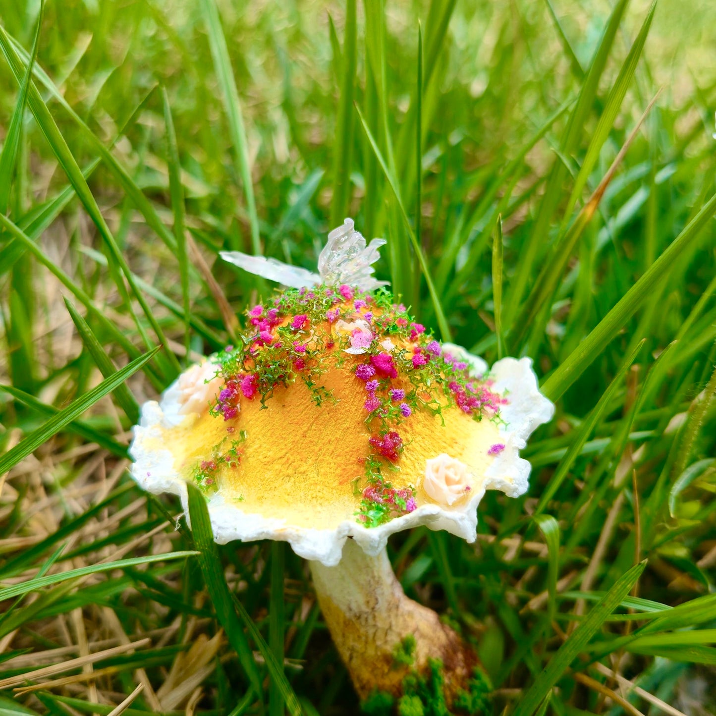 Handmade Fairy Mushroom Magnet