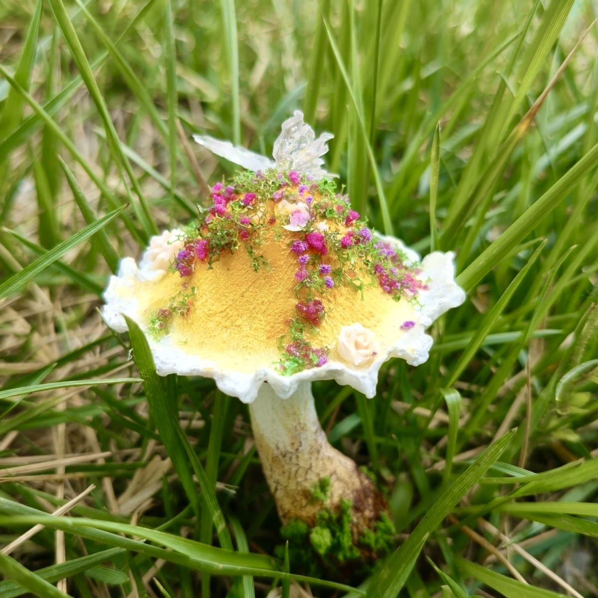 Handmade Fairy Mushroom Magnet