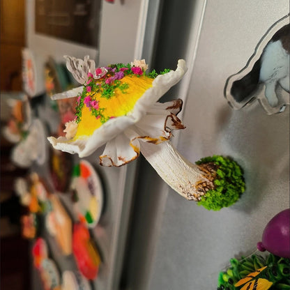 Handmade Fairy Mushroom Magnet