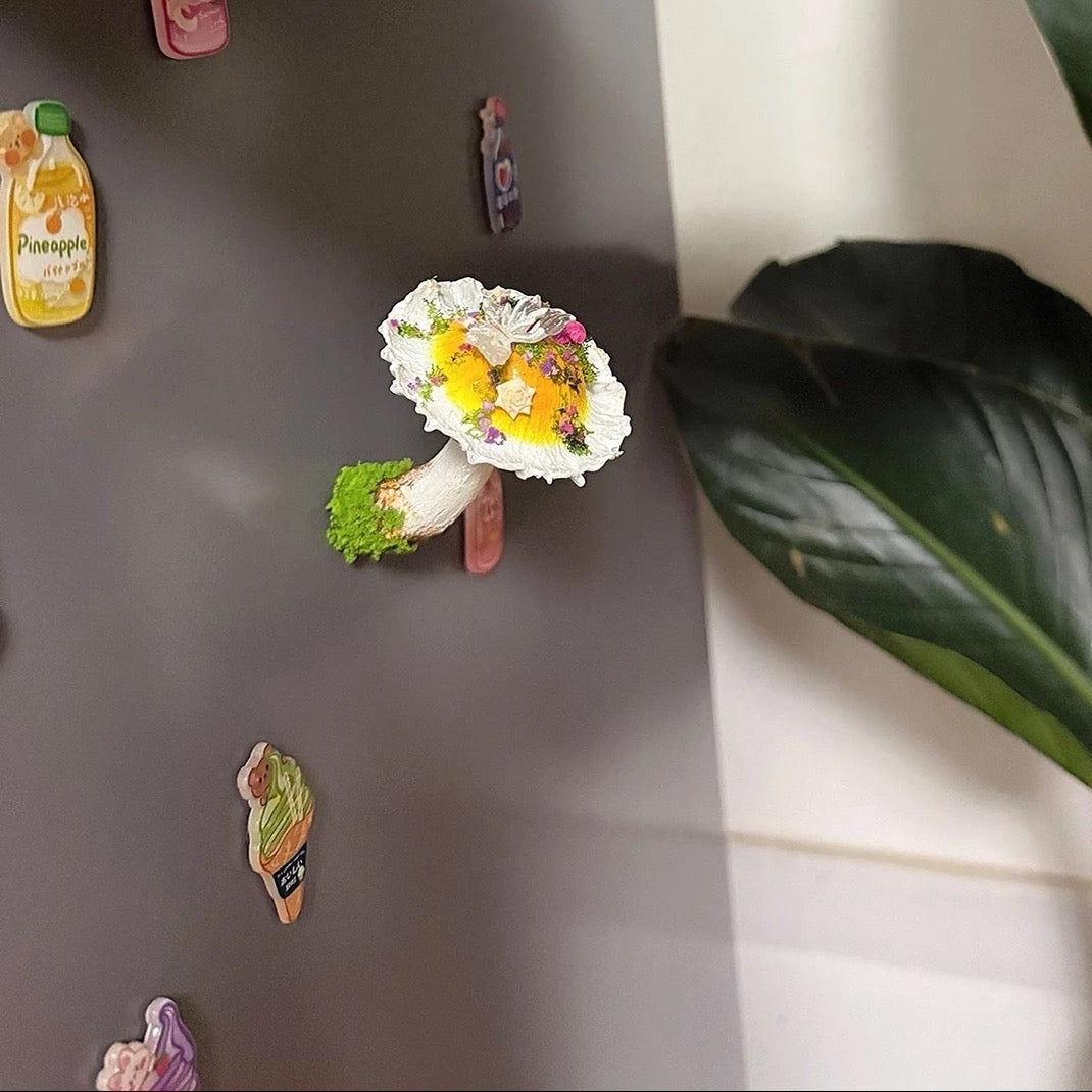 Handmade Fairy Mushroom Magnet