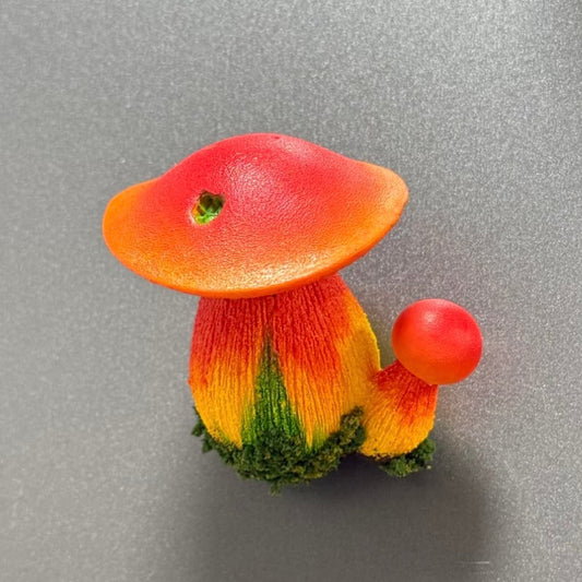 Scarlet Tinglecap Mushroom Magnet