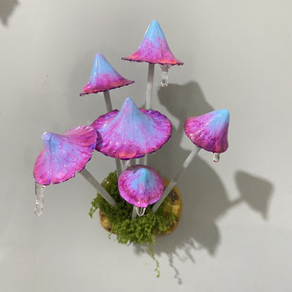 Handmade Mushroom Cluster Magnet – A Whimsical Gift for Nature Lovers