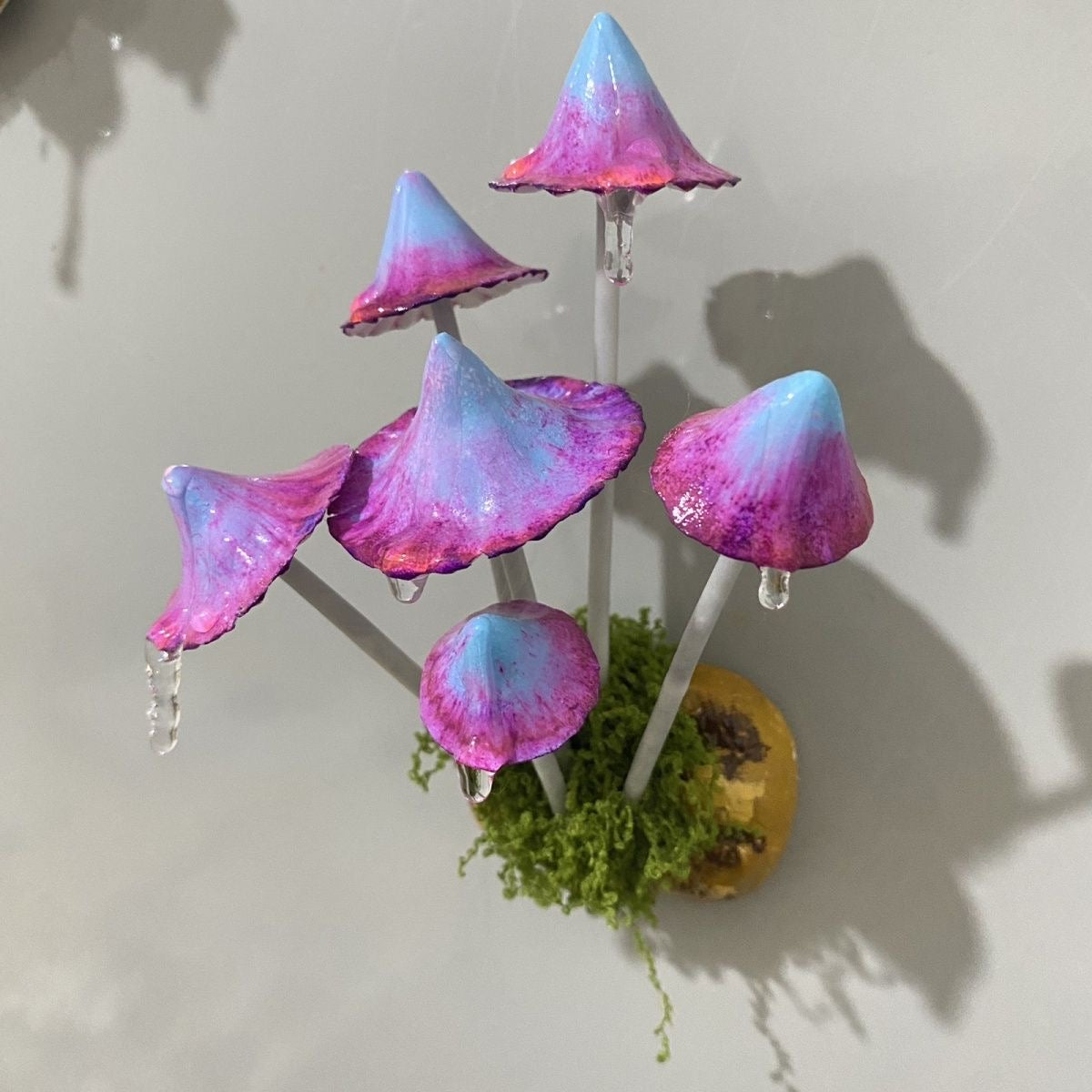 Handmade Mushroom Cluster Magnet – A Whimsical Gift for Nature Lovers