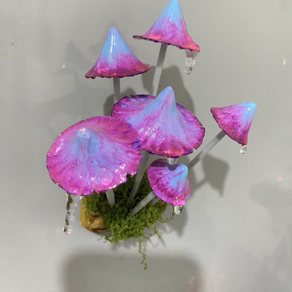 Handmade Mushroom Cluster Magnet – A Whimsical Gift for Nature Lovers