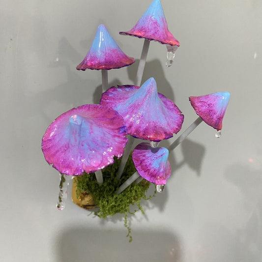 Handmade Mushroom Cluster Magnet – A Whimsical Gift for Nature Lovers