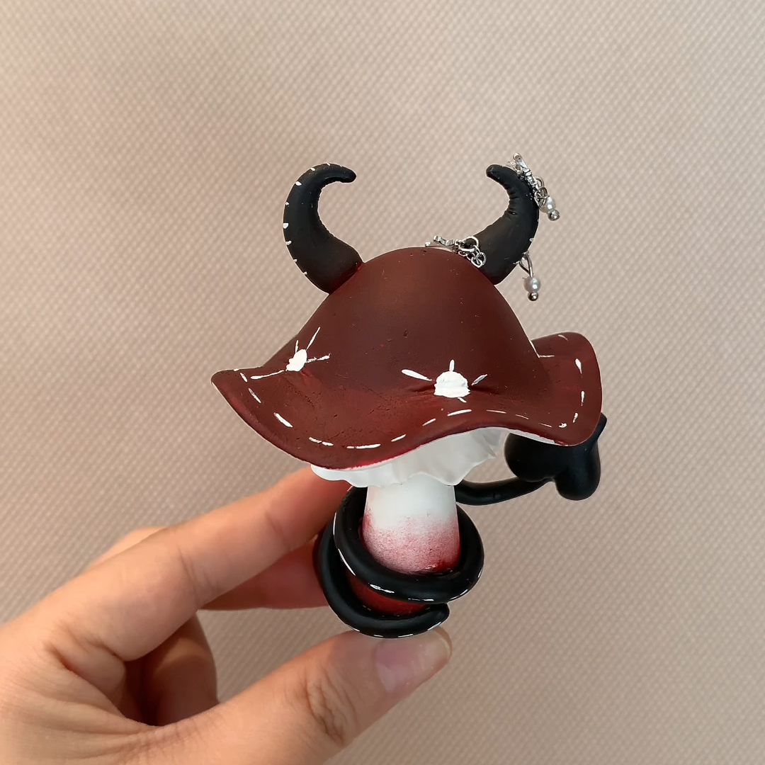 Handmade Devil Mushroom Fridge Magnet