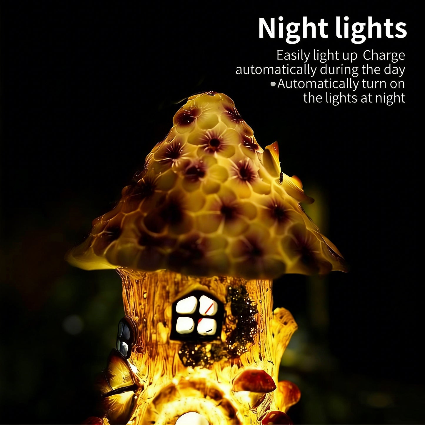Solar Mushroom Garden Lantern Outdoor Lamps